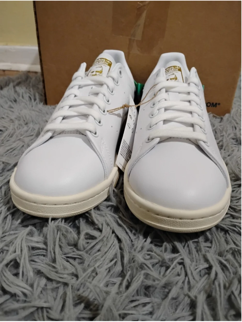 Adidas Stan Smith Men's Size 9.5 White Green Sneakers GX3309